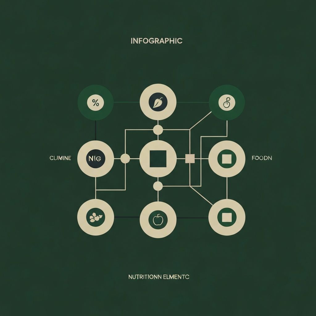 Minimalist nutritional infographic